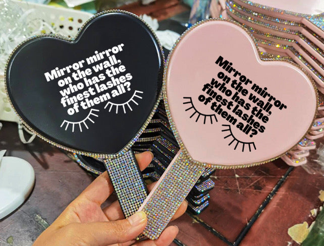 ♡Blinged Heart Mirror ♡