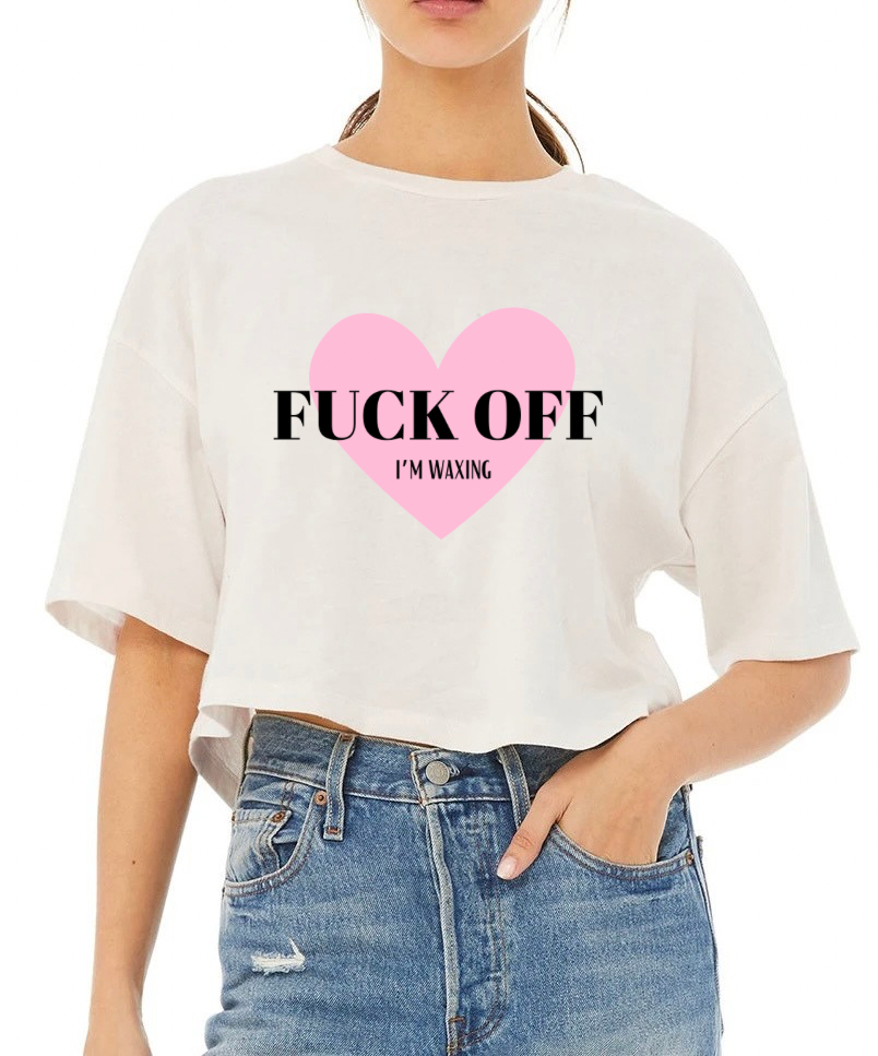 ♡ FUXK OFF CROP ♡